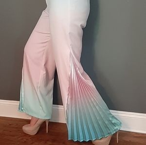 NWT Pastel Ombre Side Pleated Pants By WHY DRESS